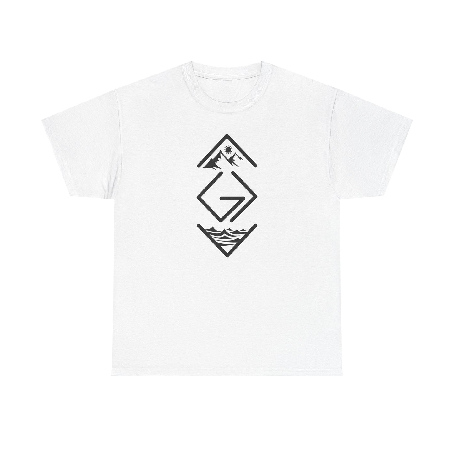 Inspirational Unisex Heavy Cotton Tee - 'God is Greater Than the Highs and Lows'