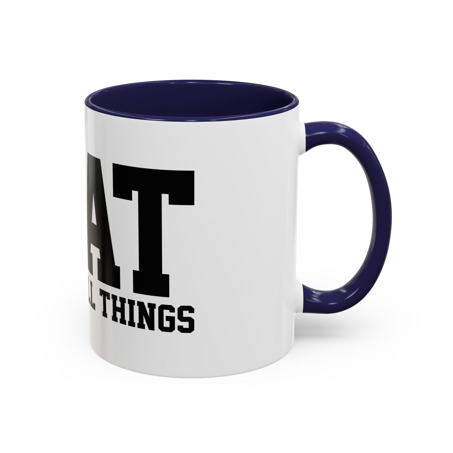 God Over All Things - GOAT Coffee Mug - Modern Black Text Design | Ideal Gift for Coffee Lovers