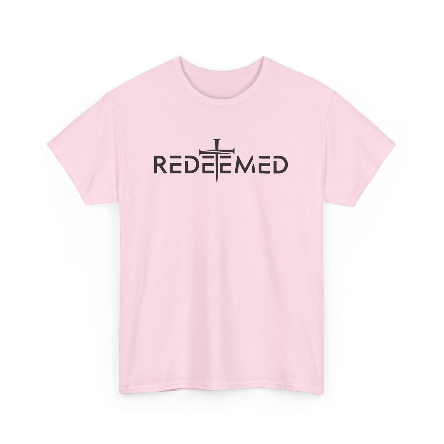 Unisex Heavy Cotton Tee - Redeemed Graphic Tee for Faith & Spirituality