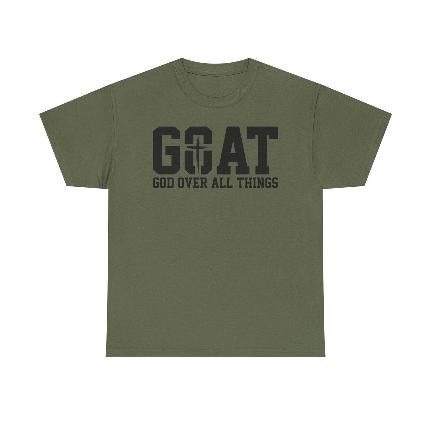 Inspirational Design Unisex Tee - 'God Over All Things'