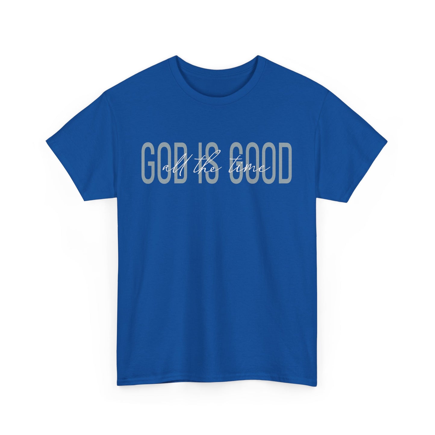 Inspirational Unisex Heavy Cotton Tee - 'God is Good'