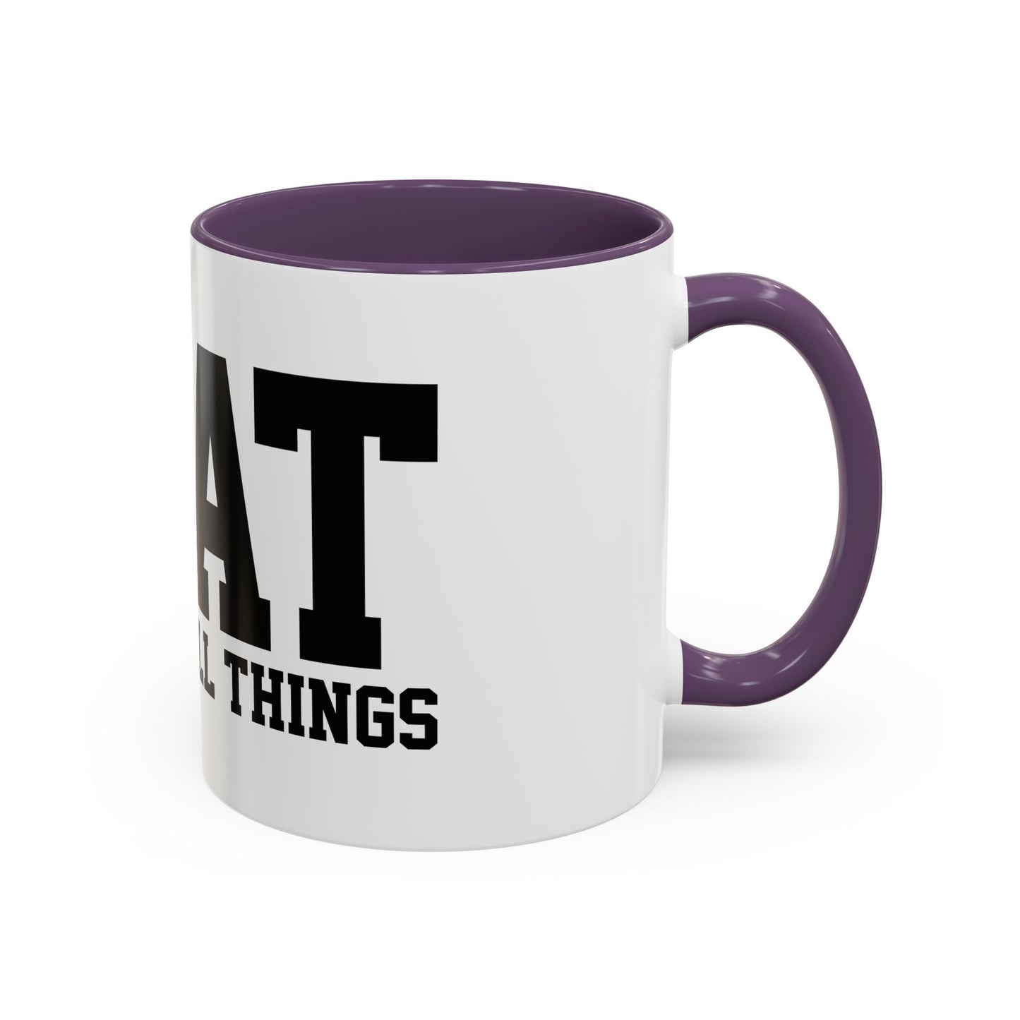 God Over All Things - GOAT Coffee Mug - Modern Black Text Design | Ideal Gift for Coffee Lovers