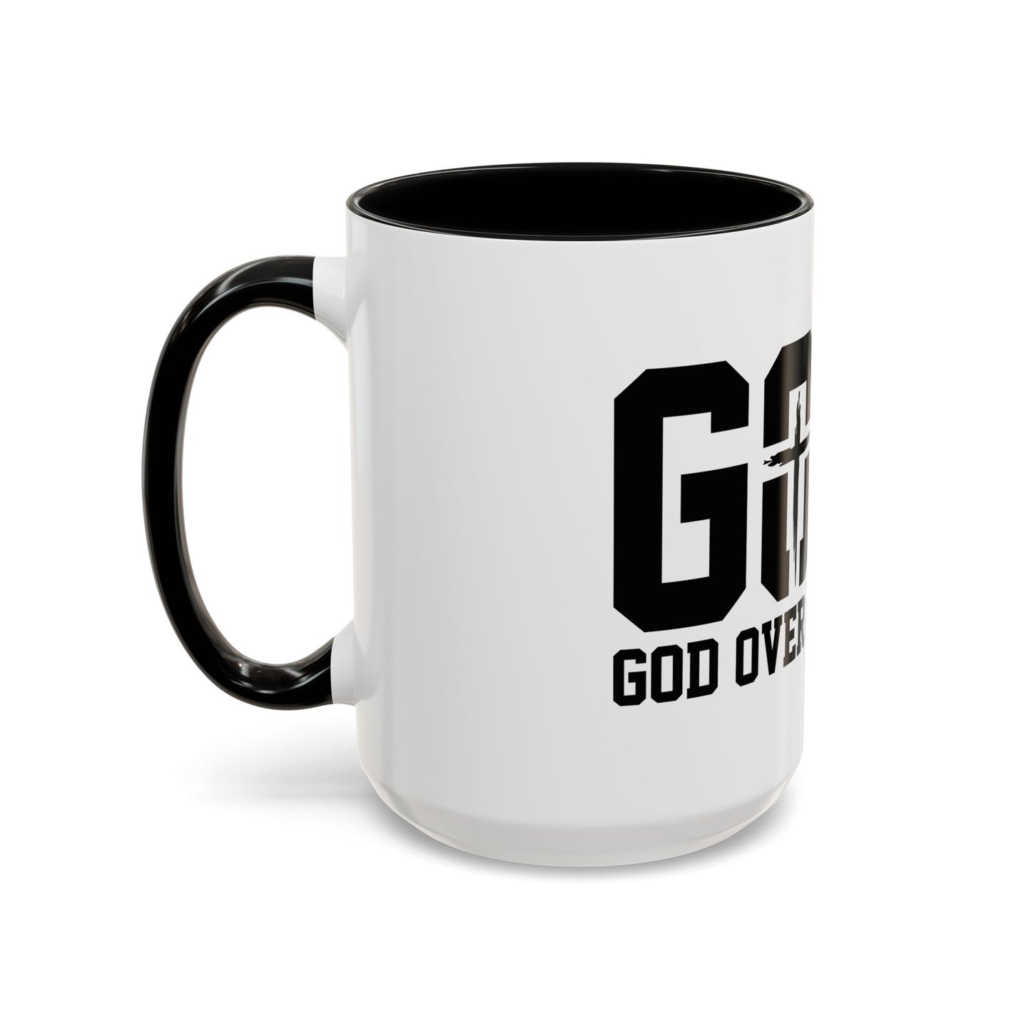God Over All Things - GOAT Coffee Mug - Modern Black Text Design | Ideal Gift for Coffee Lovers