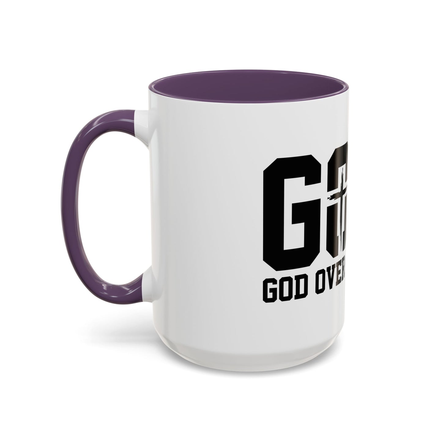 God Over All Things - GOAT Coffee Mug - Modern Black Text Design | Ideal Gift for Coffee Lovers