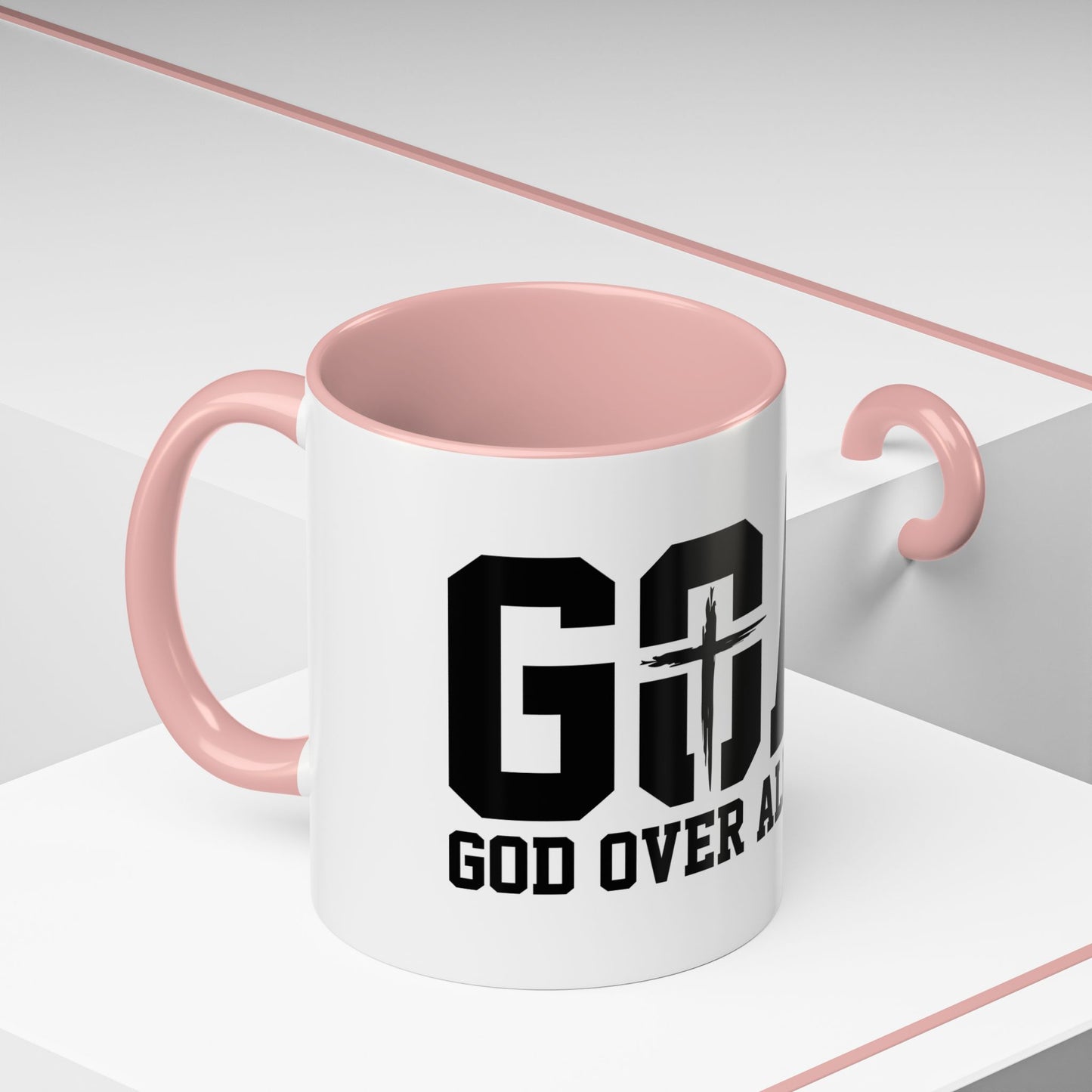 God Over All Things - GOAT Coffee Mug - Modern Black Text Design | Ideal Gift for Coffee Lovers