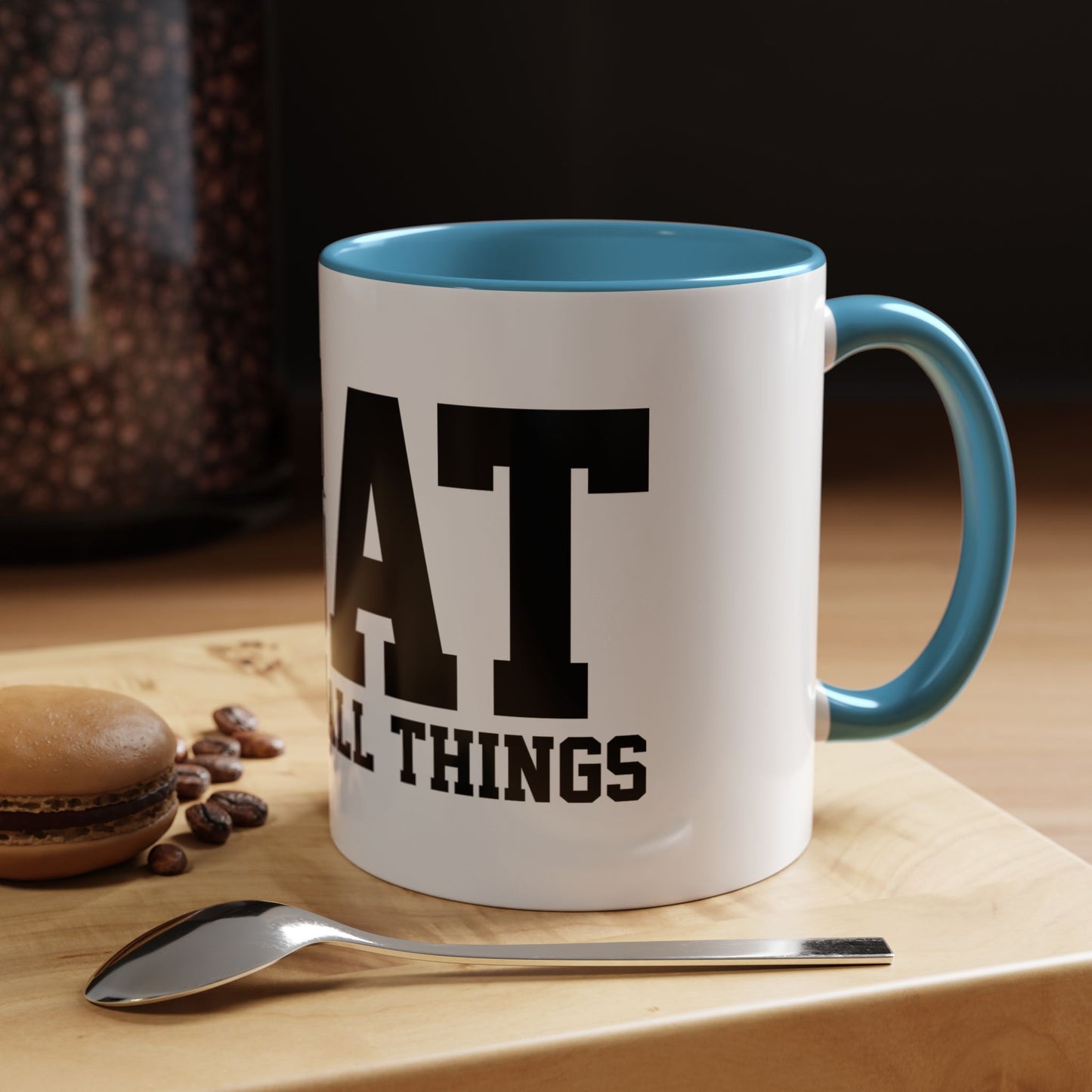 God Over All Things - GOAT Coffee Mug - Modern Black Text Design | Ideal Gift for Coffee Lovers