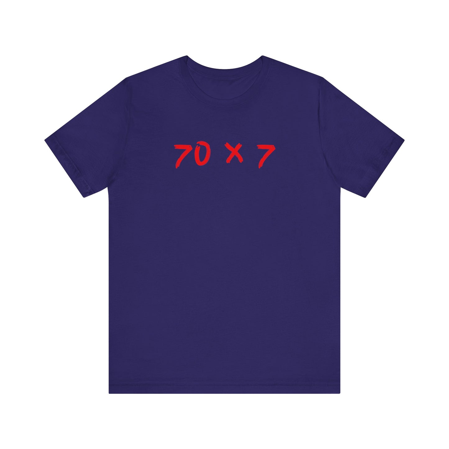 70 x 7 en color rojo