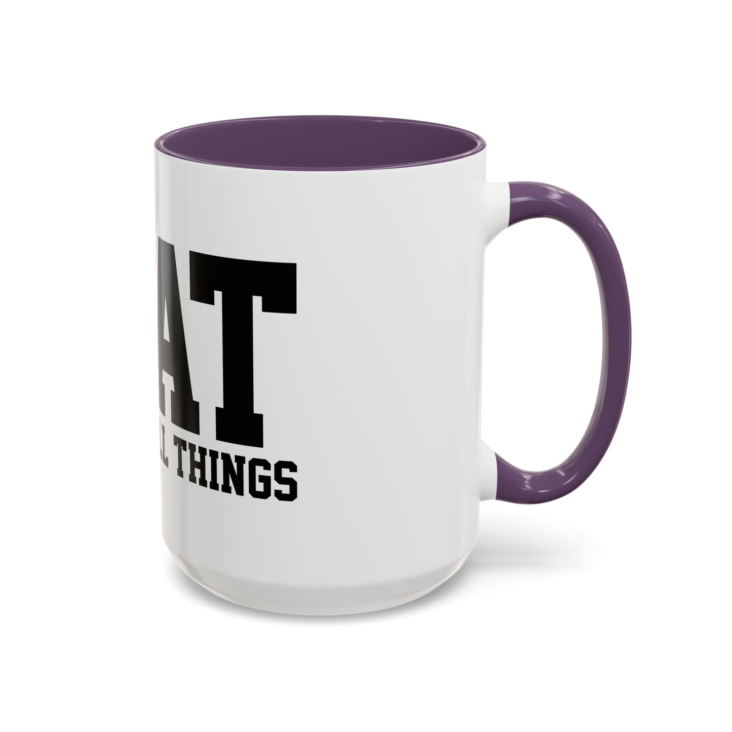 God Over All Things - GOAT Coffee Mug - Modern Black Text Design | Ideal Gift for Coffee Lovers