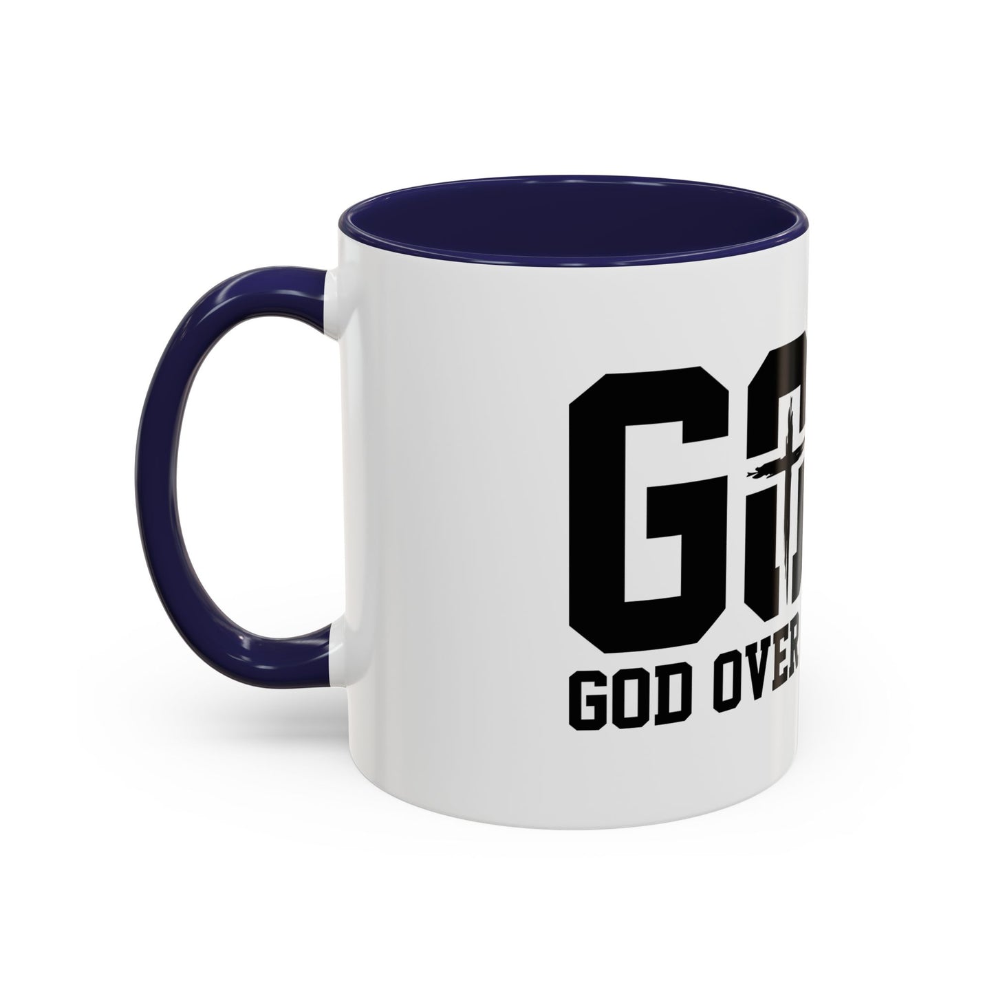 God Over All Things - GOAT Coffee Mug - Modern Black Text Design | Ideal Gift for Coffee Lovers
