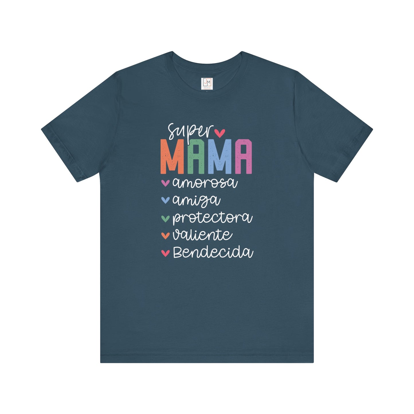 Super Mama - Camiseta Unisex de Manga Corta para el Día de las Madres