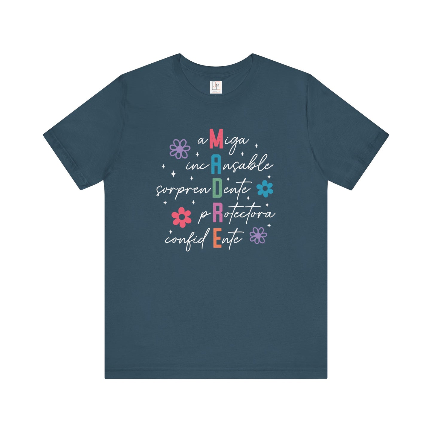 M.A.D.R.E - Camiseta Unisex de Manga Corta para el Día de las Madres