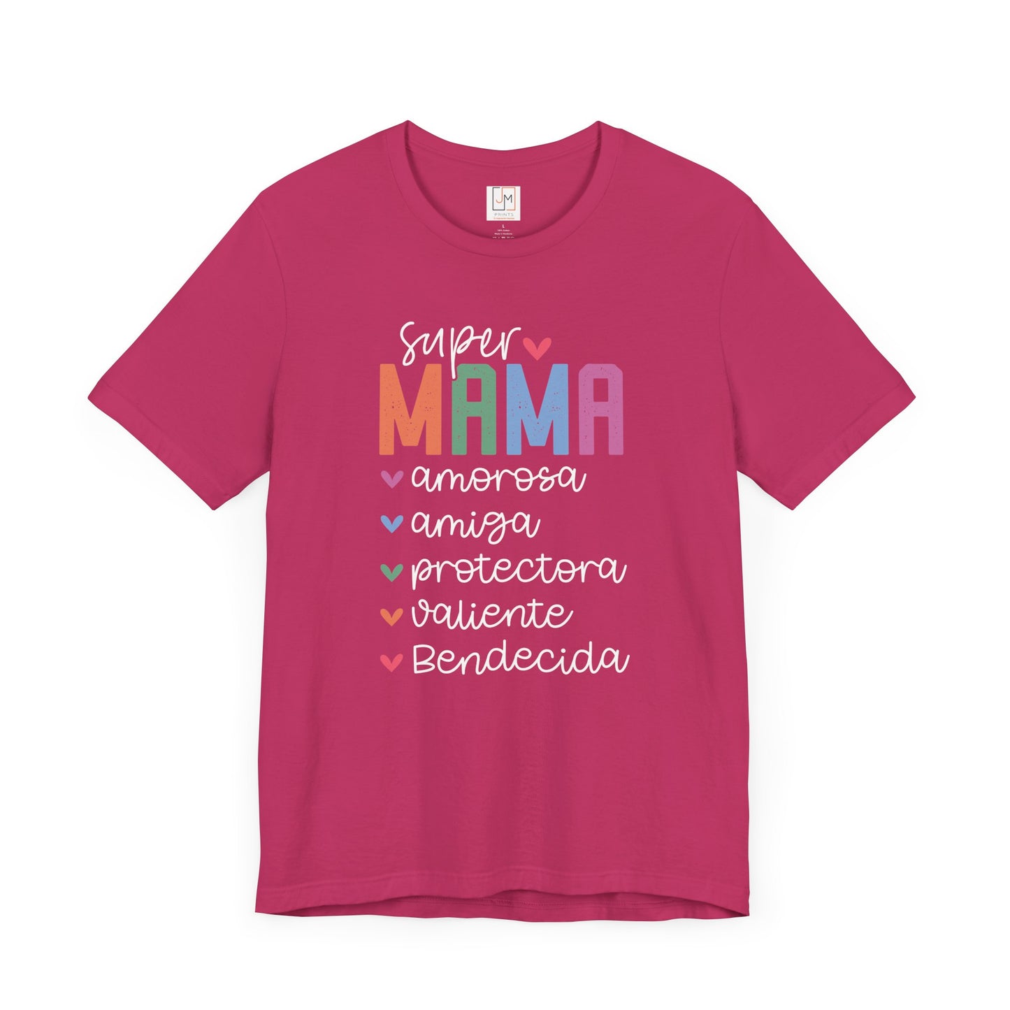 Super Mama - Camiseta Unisex de Manga Corta para el Día de las Madres