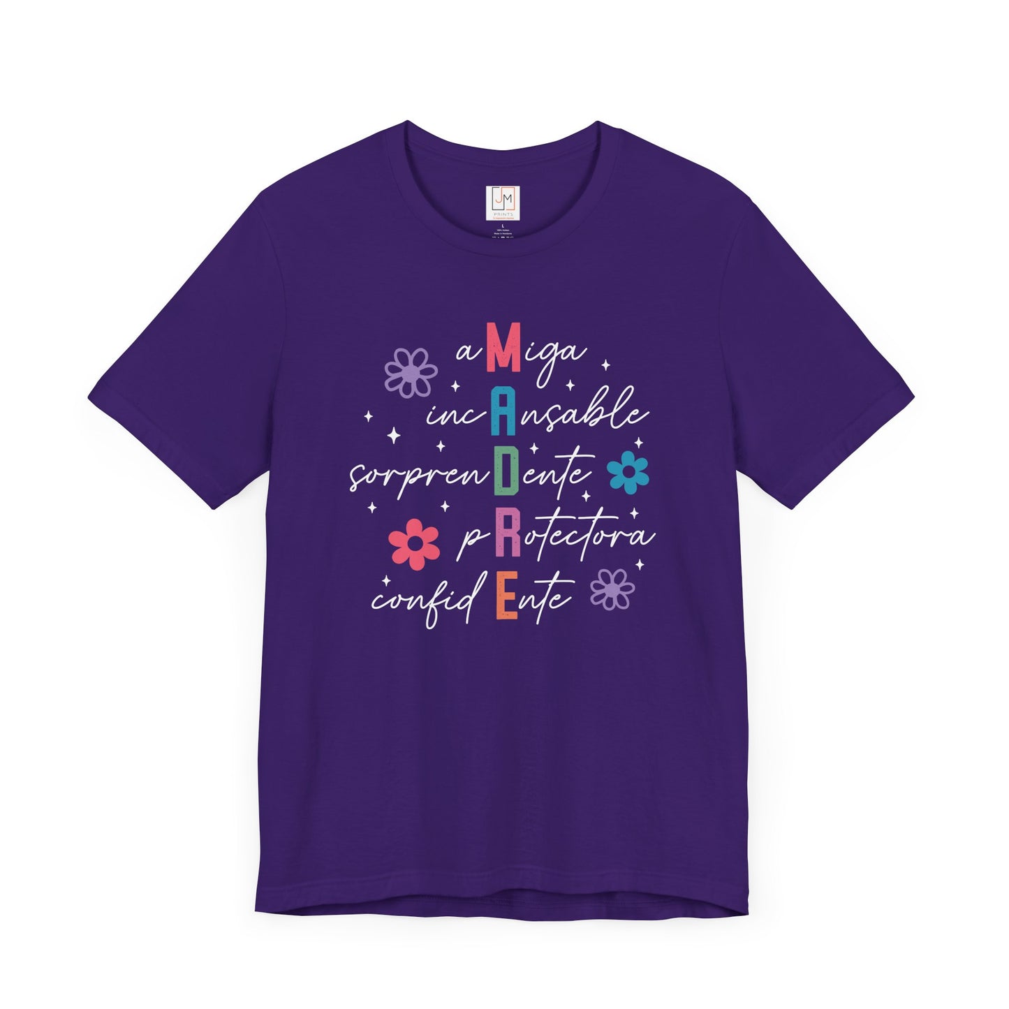 M.A.D.R.E - Camiseta Unisex de Manga Corta para el Día de las Madres