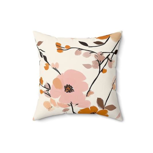 Cojín decorativo / Estampado de flores