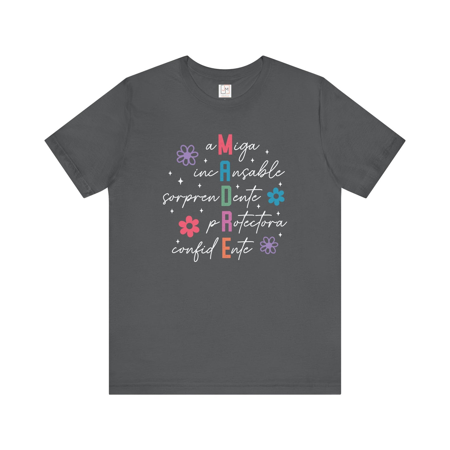 M.A.D.R.E - Camiseta Unisex de Manga Corta para el Día de las Madres