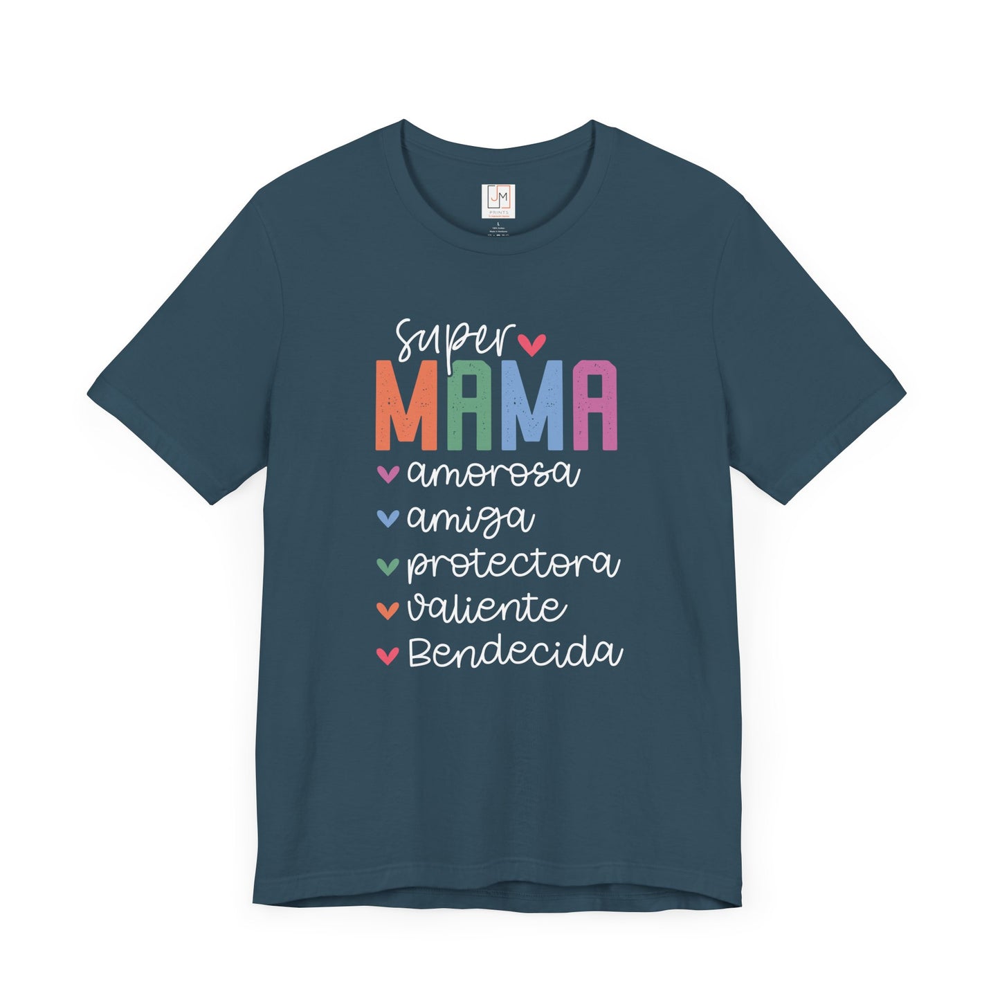 Super Mama - Camiseta Unisex de Manga Corta para el Día de las Madres