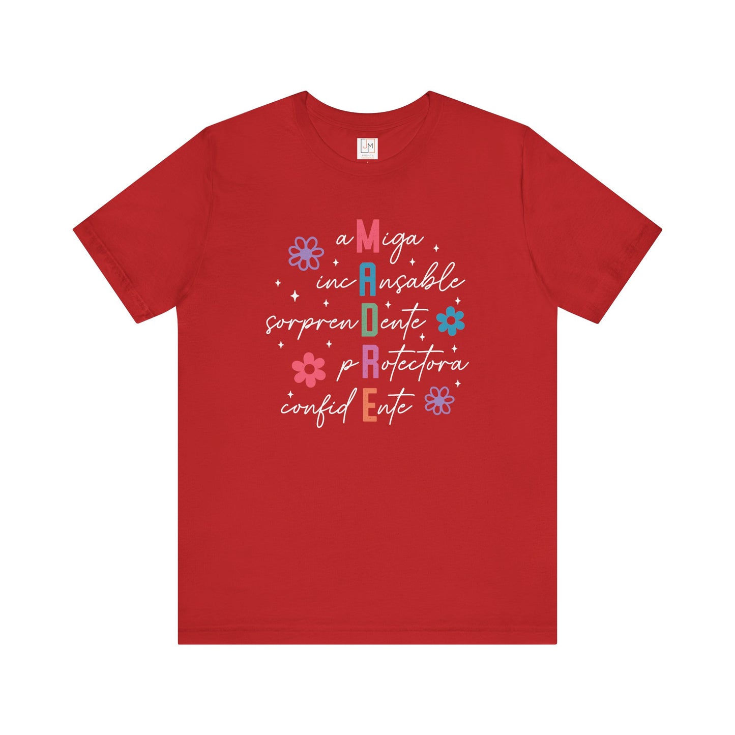 M.A.D.R.E - Camiseta Unisex de Manga Corta para el Día de las Madres