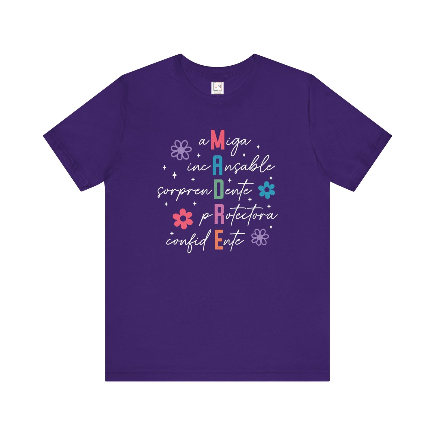 M.A.D.R.E - Camiseta Unisex de Manga Corta para el Día de las Madres
