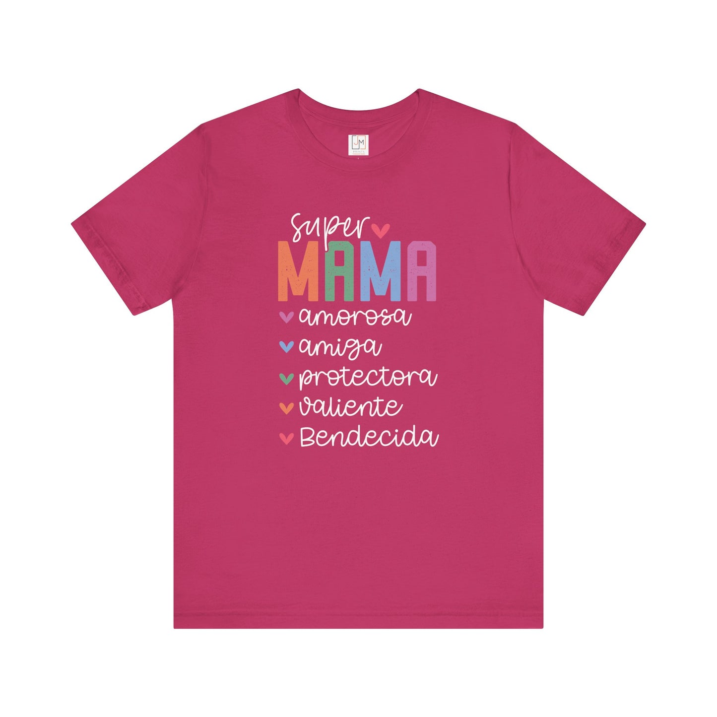 Super Mama - Camiseta Unisex de Manga Corta para el Día de las Madres