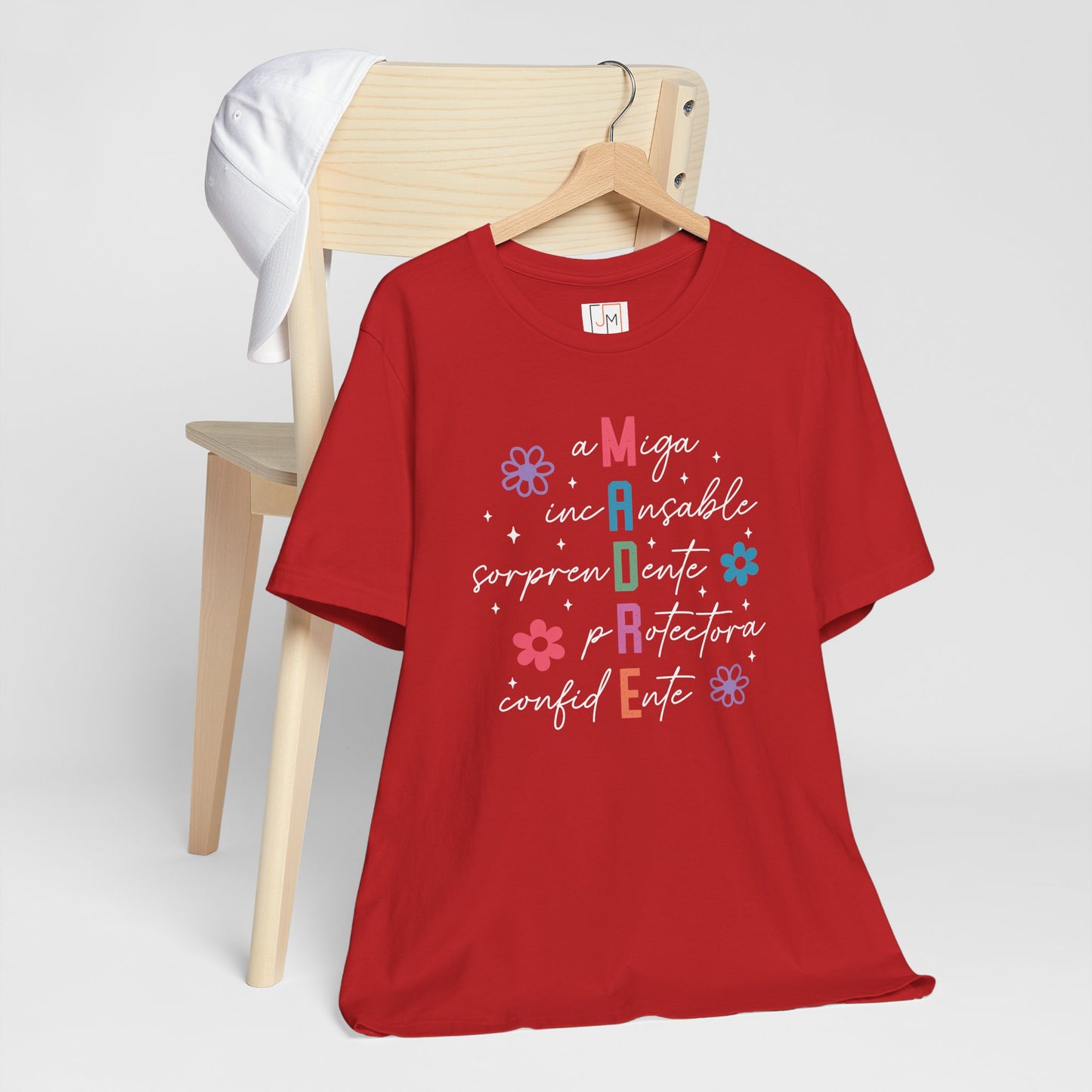 M.A.D.R.E - Camiseta Unisex de Manga Corta para el Día de las Madres