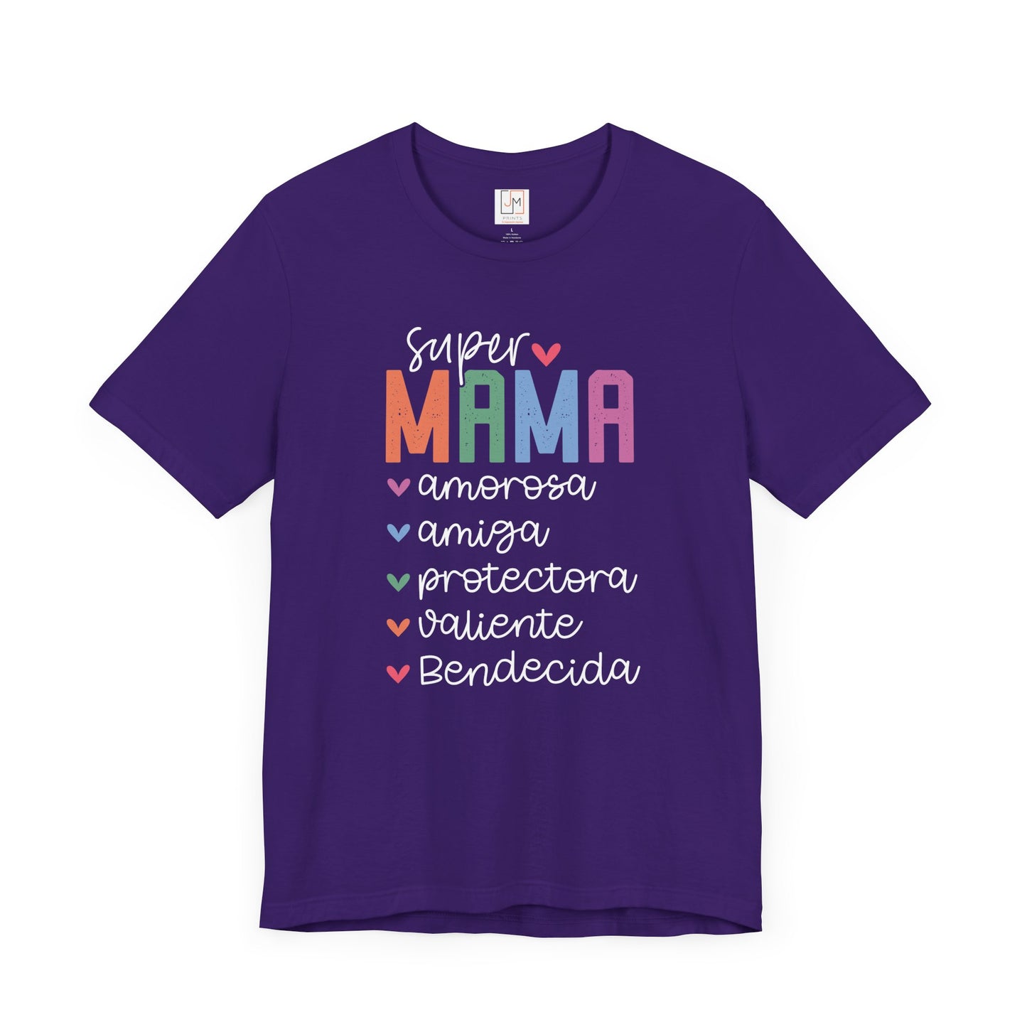 Super Mama - Camiseta Unisex de Manga Corta para el Día de las Madres