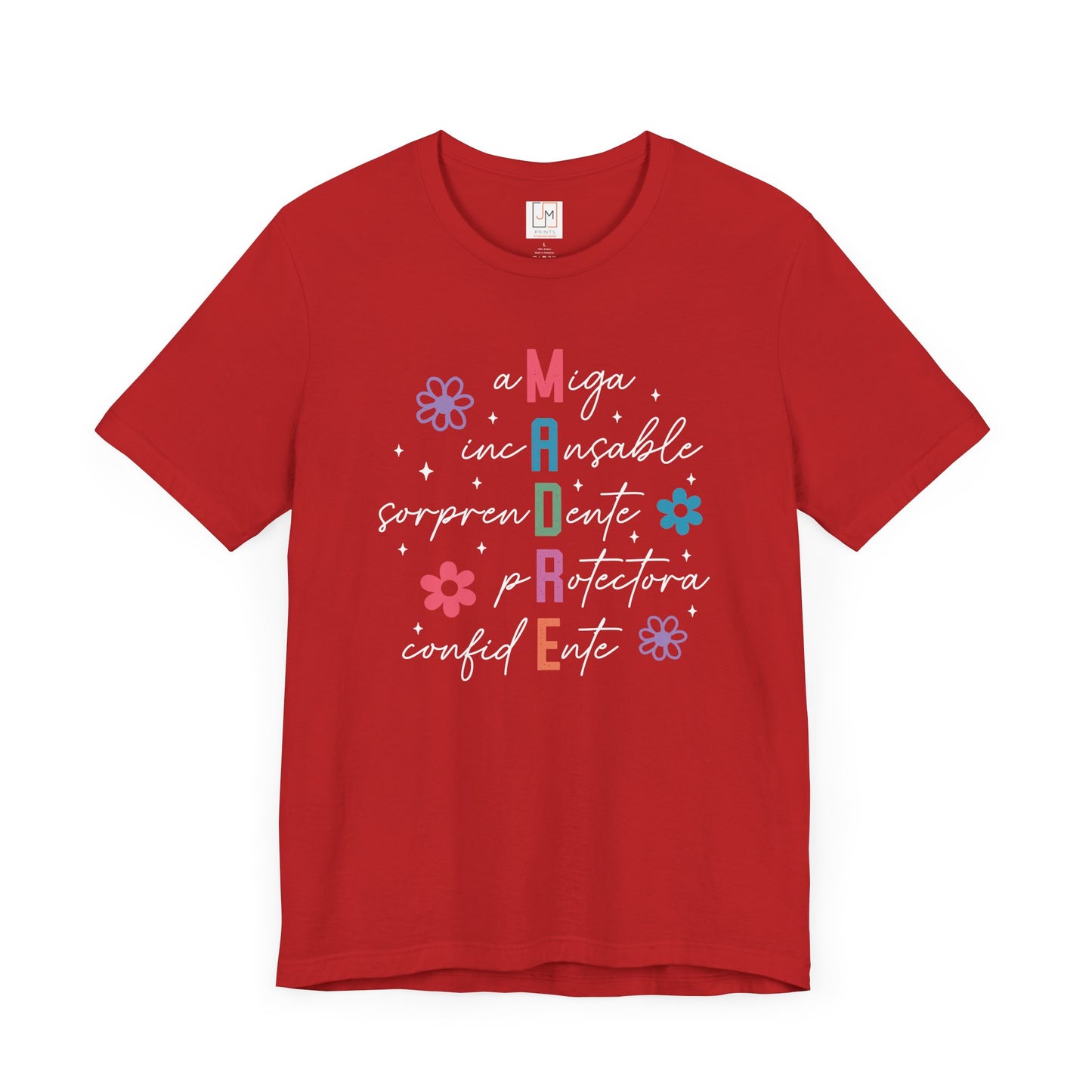 M.A.D.R.E - Camiseta Unisex de Manga Corta para el Día de las Madres