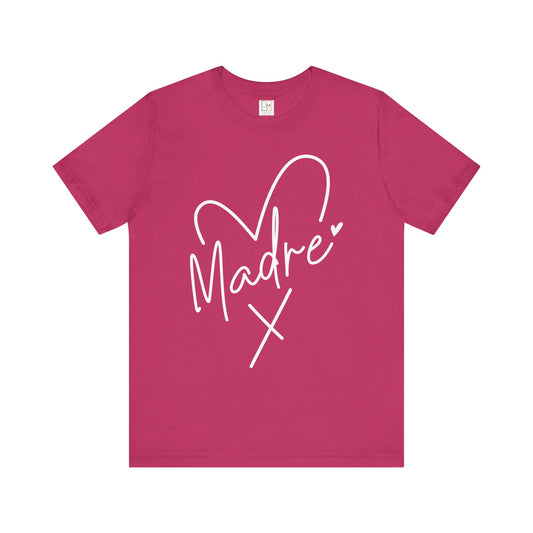 Corazon de Madre para Mama (blanco) - Camiseta Unisex de Manga Corta para el Día de las Madres