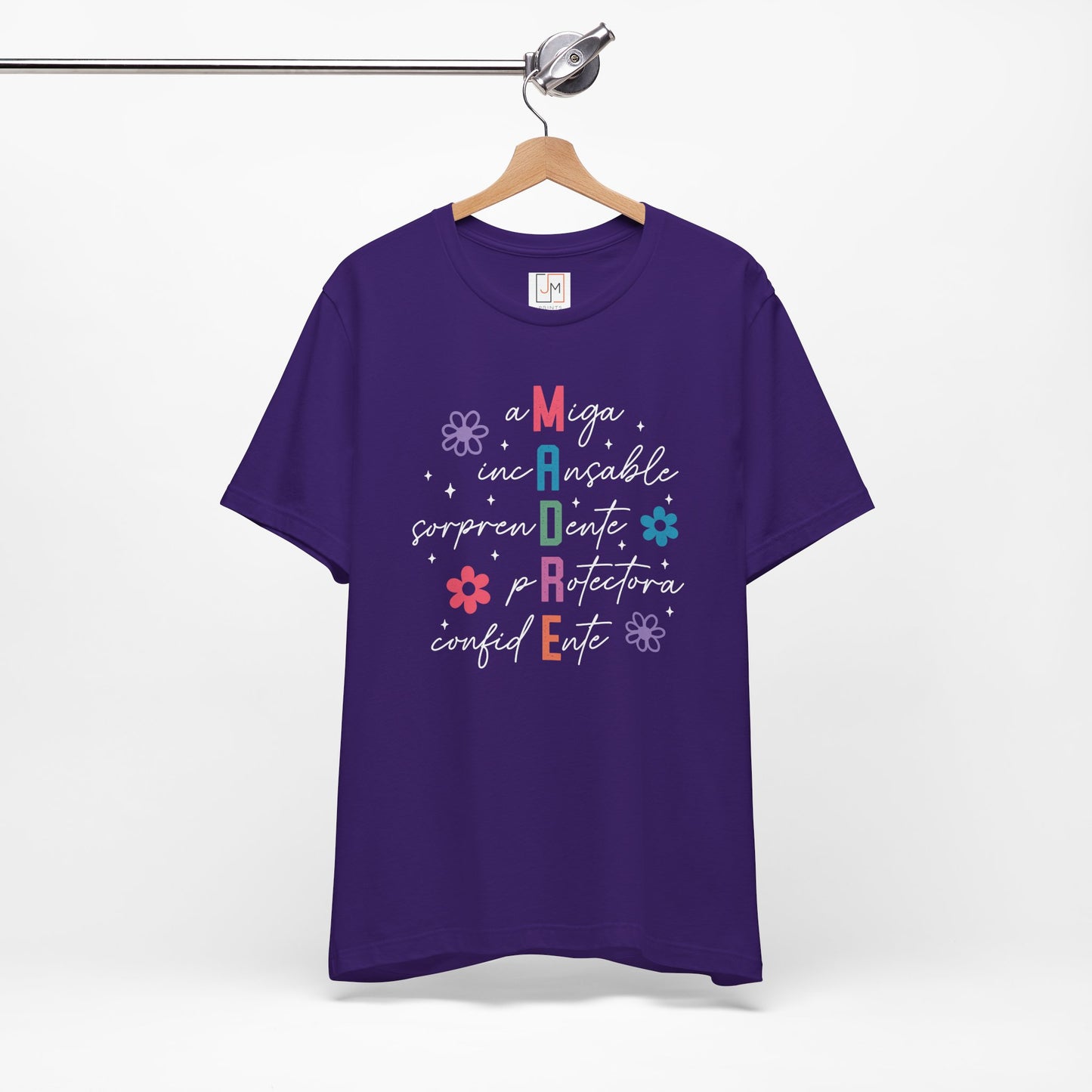 M.A.D.R.E - Camiseta Unisex de Manga Corta para el Día de las Madres