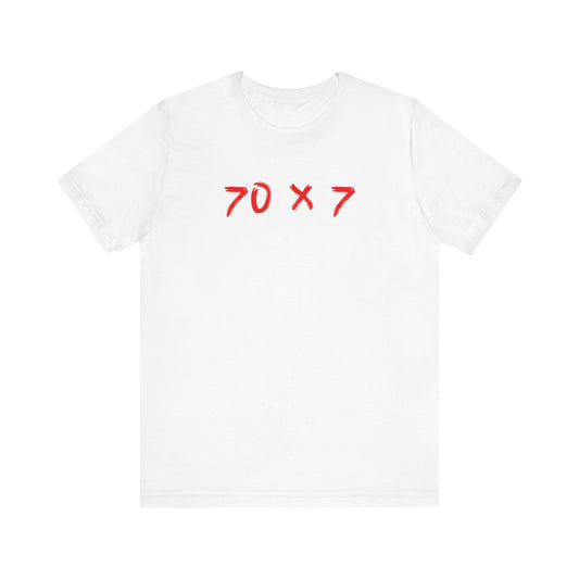 70 x 7 en color rojo