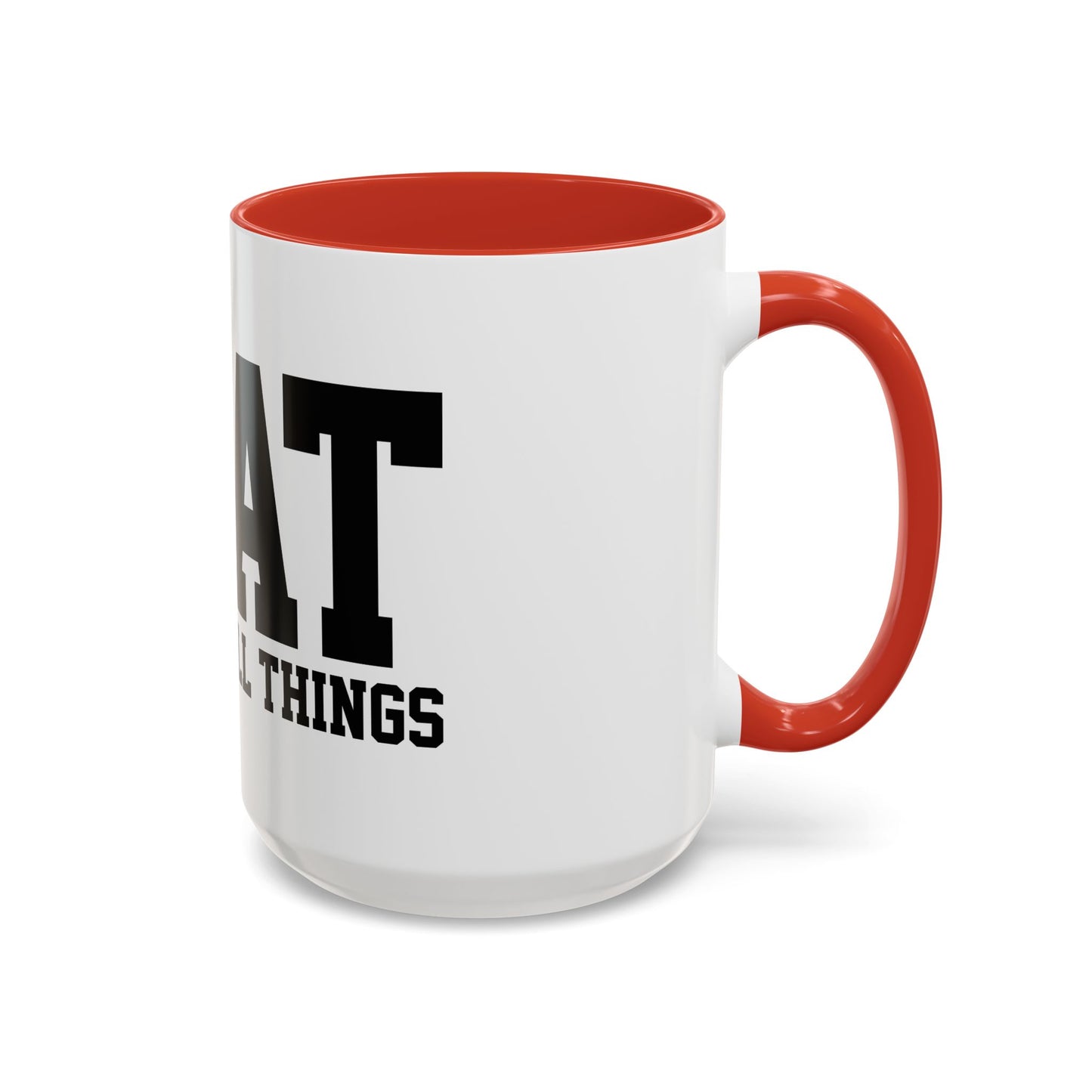 God Over All Things - GOAT Coffee Mug - Modern Black Text Design | Ideal Gift for Coffee Lovers