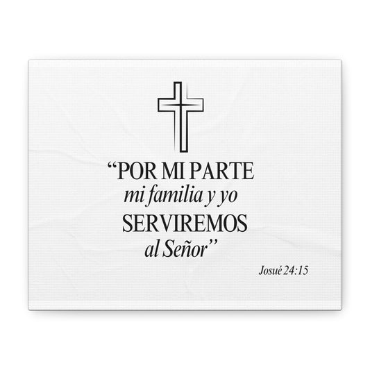 "Por mi parte..." Lienzo con marco en madera