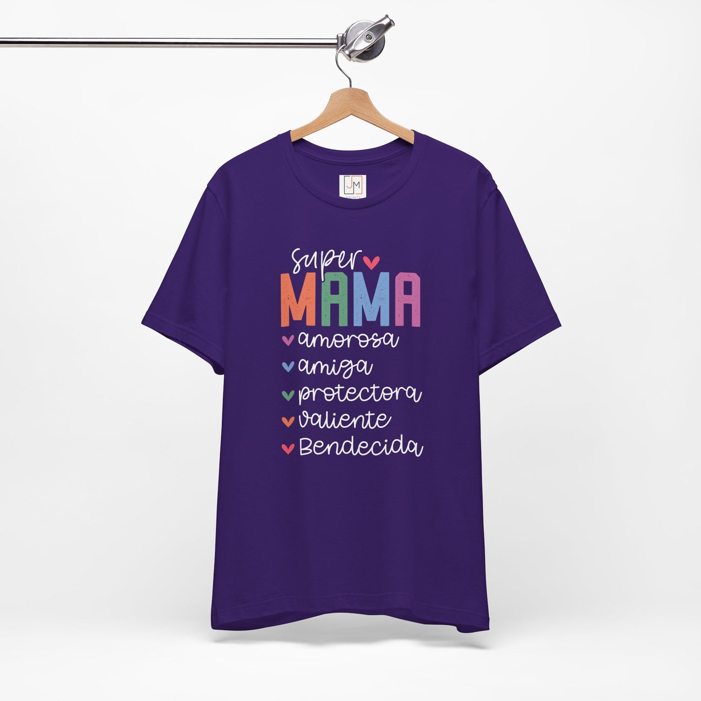 Super Mama - Camiseta Unisex de Manga Corta para el Día de las Madres