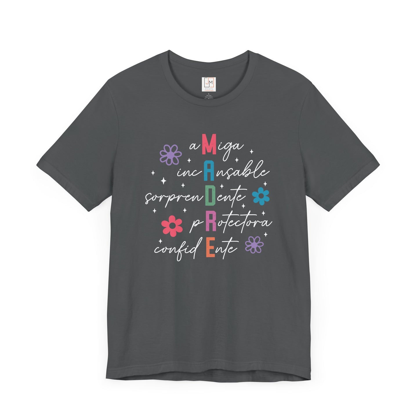 M.A.D.R.E - Camiseta Unisex de Manga Corta para el Día de las Madres