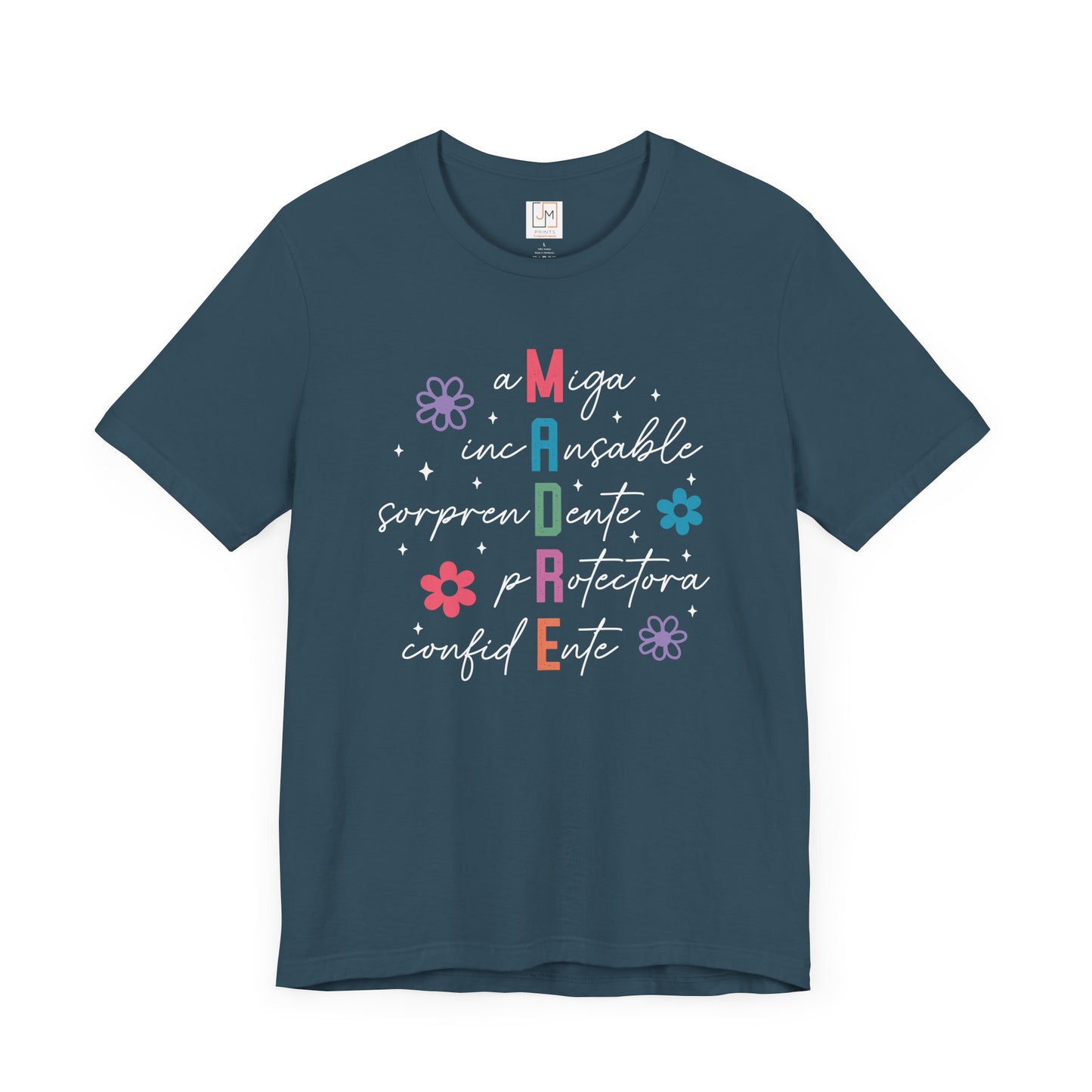 M.A.D.R.E - Camiseta Unisex de Manga Corta para el Día de las Madres