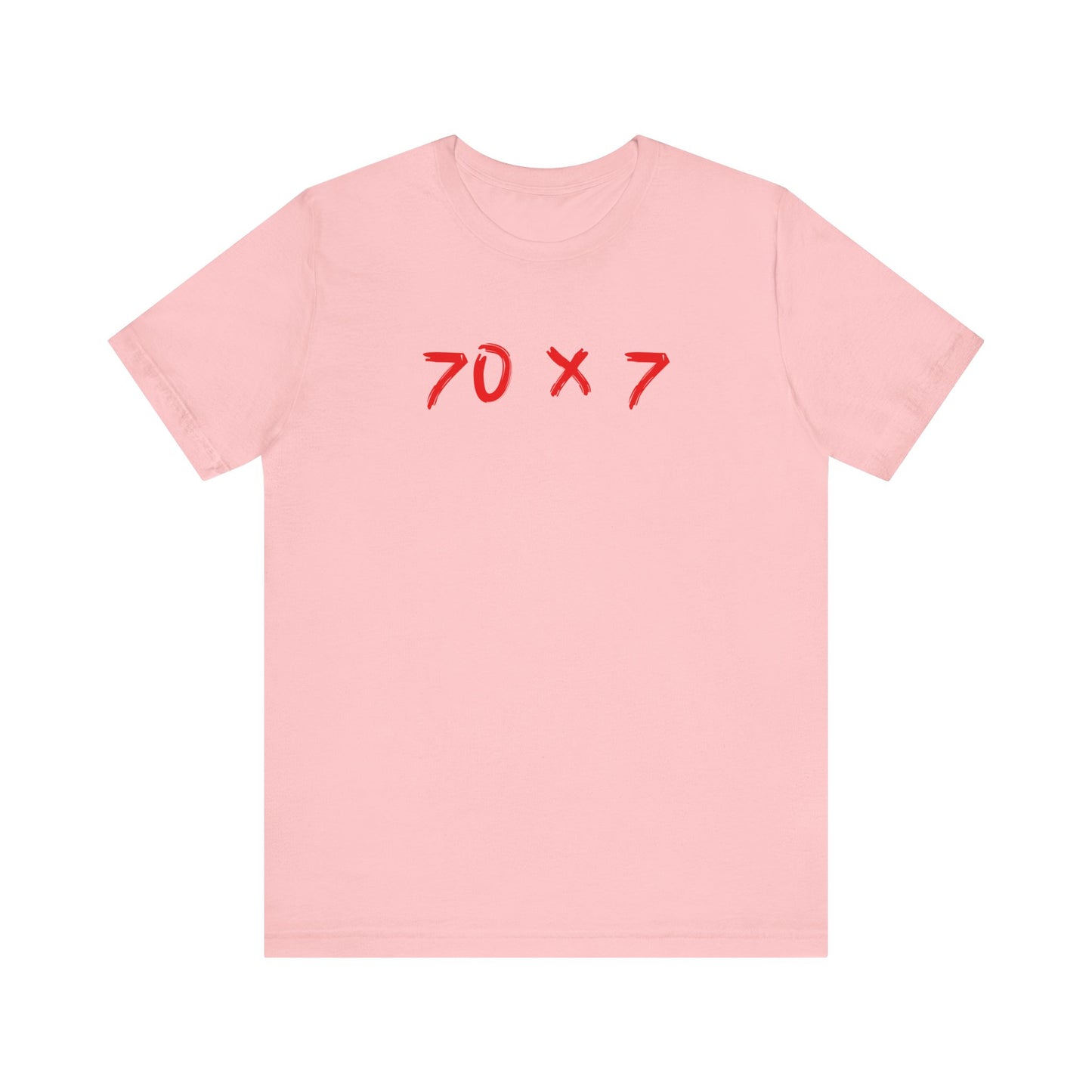 70 x 7 en color rojo